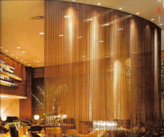 coil drapery mesh divider
