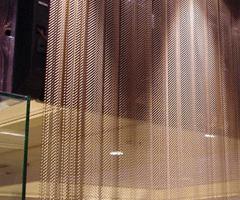 coil drapery mesh divider