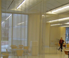 coil drapery mesh divider