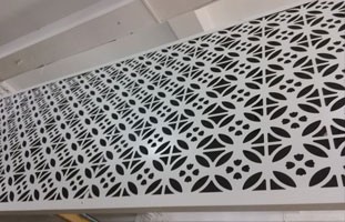 Decorative metal screen