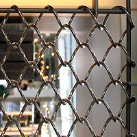 metal curtains fireplace mesh screen architectural mesh