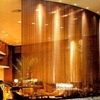 metal curtains fireplace mesh screen architectural mesh