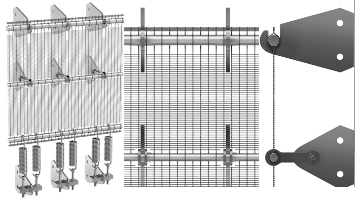 mesh facade wall installation type C