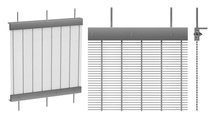 mesh facade wall installation type H